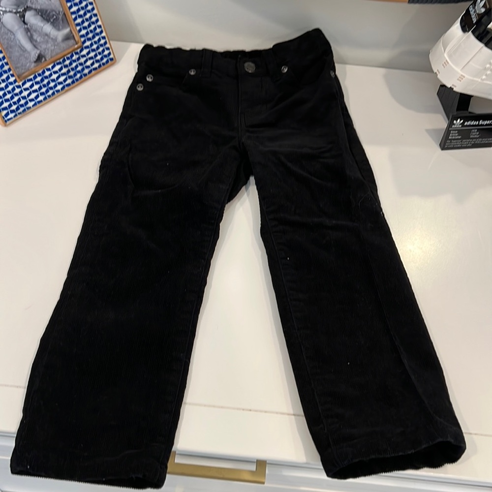 Janie and Jack black Corduroy pants.  Size 3